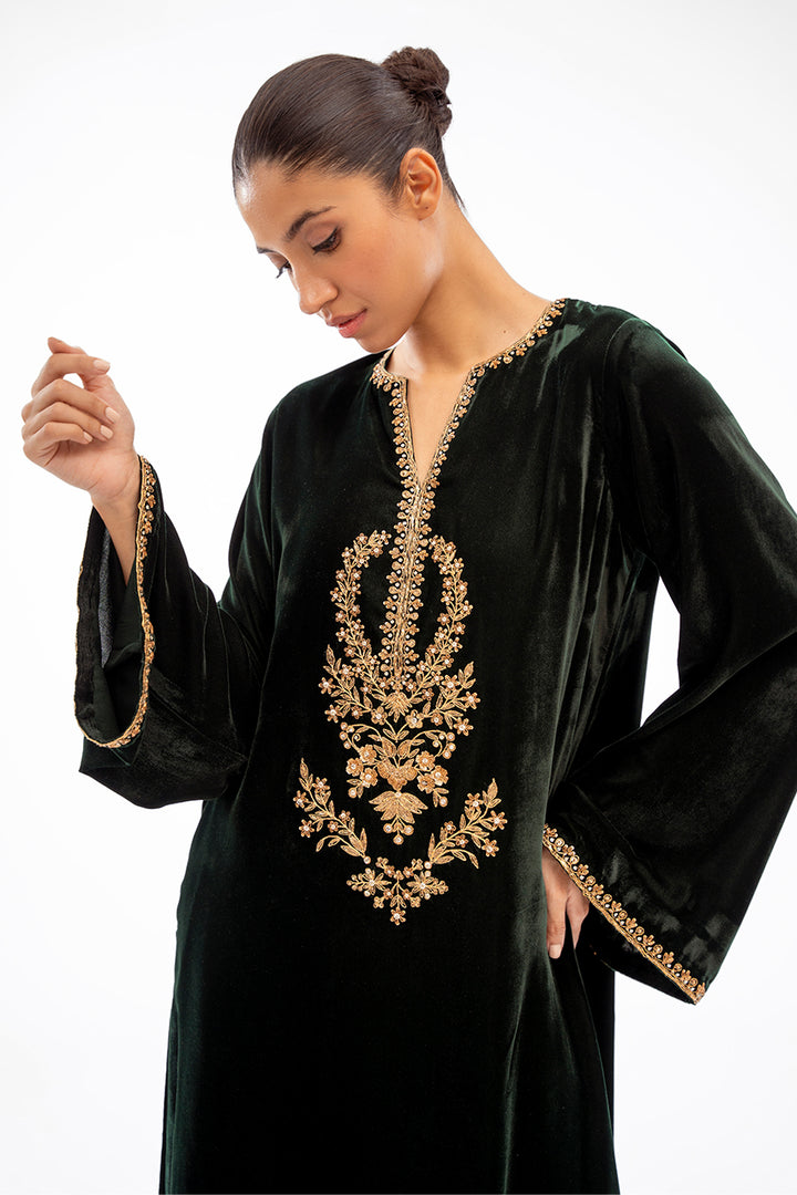 ramza-Luxe Pret-Full Set-Velvet / Organza-Clothing