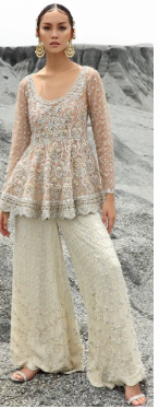 Raw Silk Boot cut with Ehlaam Customized