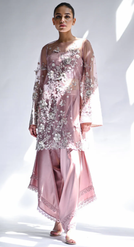 Net Dupatta with Mahsa Customized link