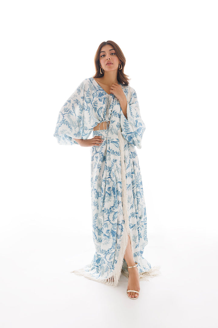sari & Blouse-Charmeuse