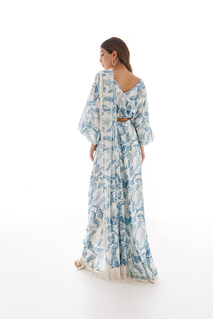 sari & Blouse-Charmeuse
