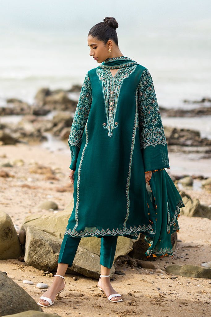 aqsa-Luxe Pret-Shirt & Dupatta-Cotton Net / Georgette-Clothing