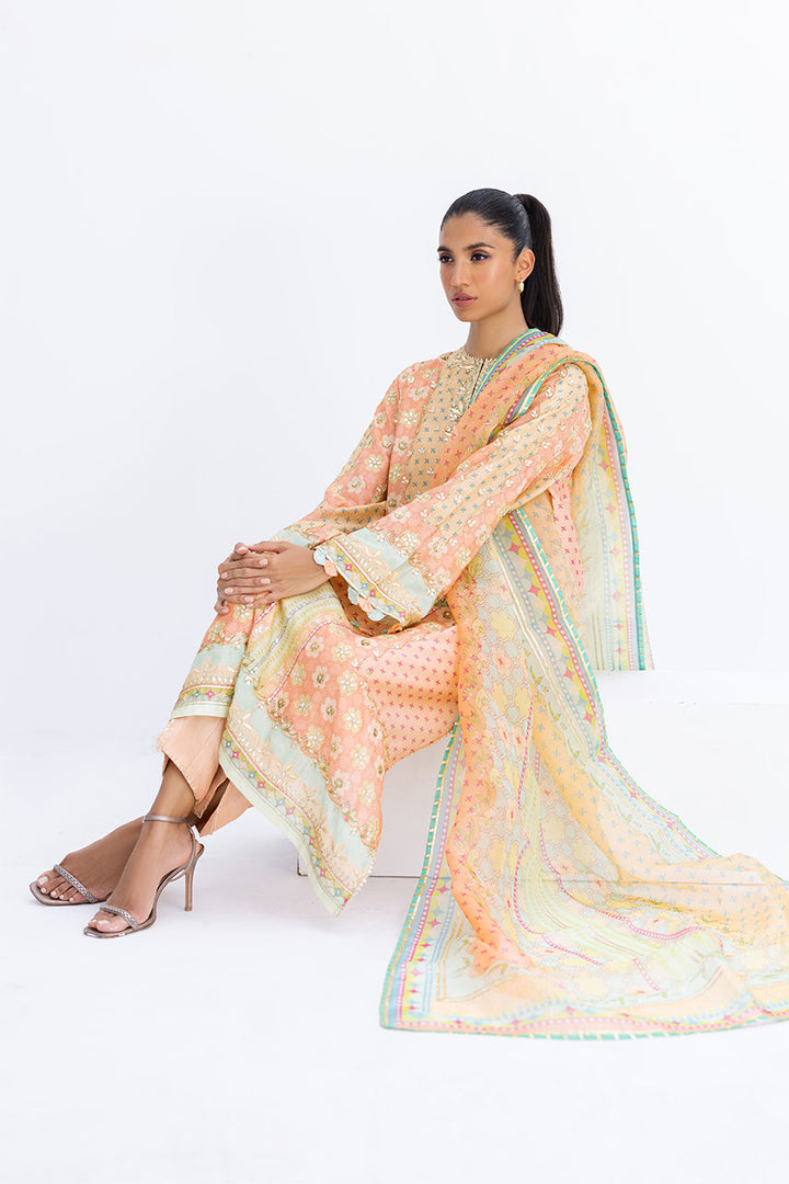afsheen-Luxe Pret-Shirt & Dupatta-Khaddi Silk / Organza-Clothing