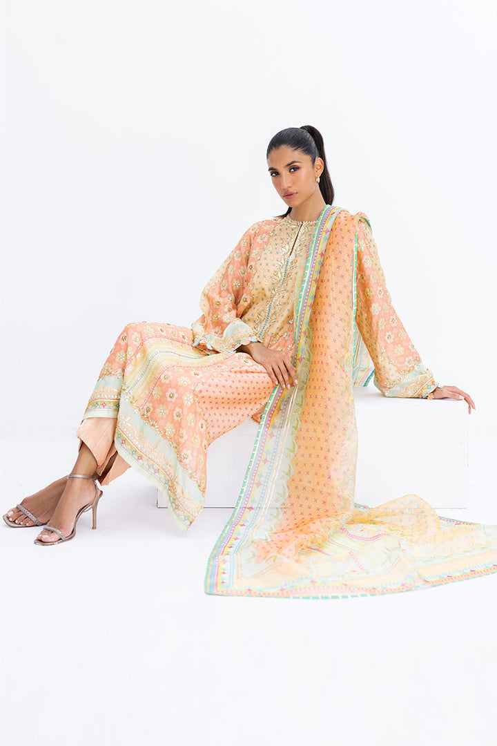 afsheen-Luxe Pret-Shirt & Dupatta-Khaddi Silk / Organza-Clothing