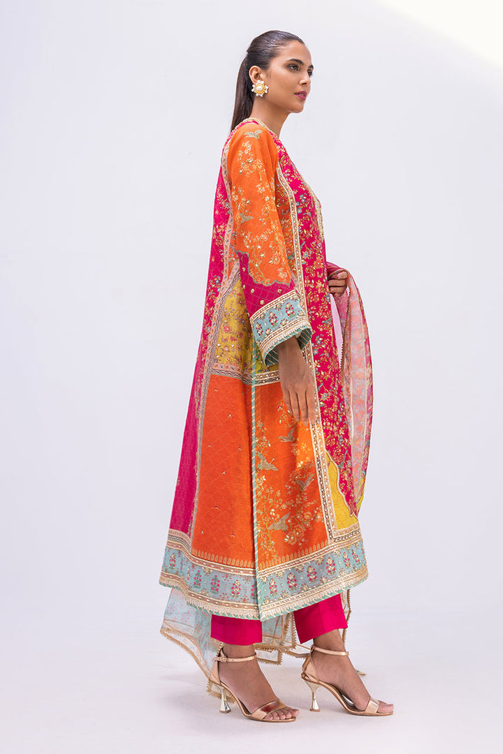 Kurta & Dupatta-Khaddi Silk