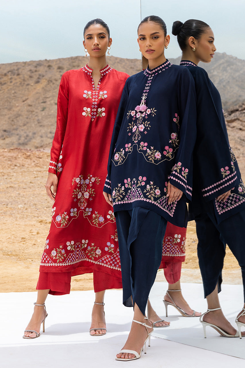 shiqa-b-Luxe Pret-Shalwar-Raw Silk-Clothing