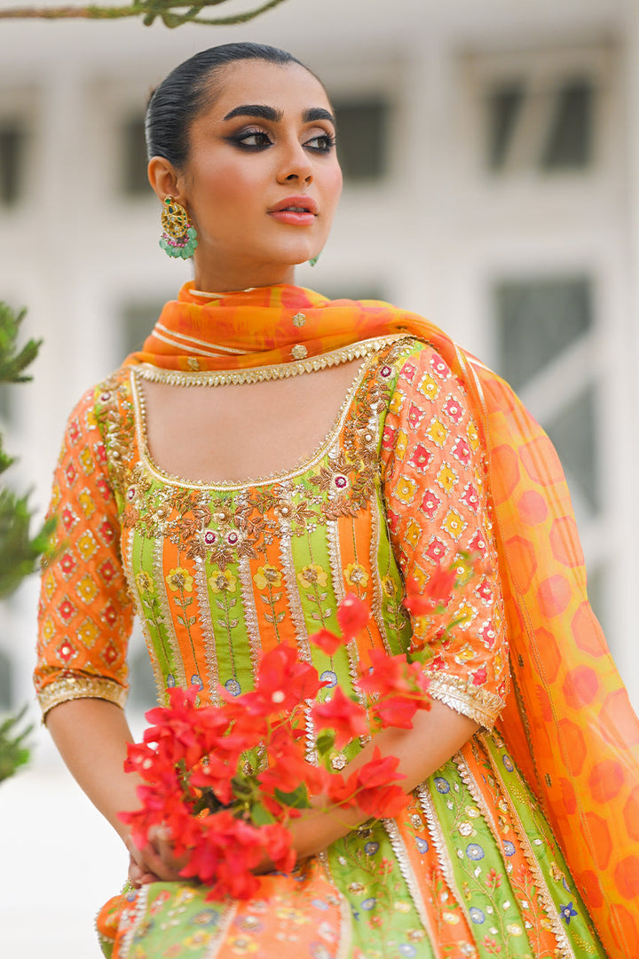 Peshwas & Dupatta-Raw Silk