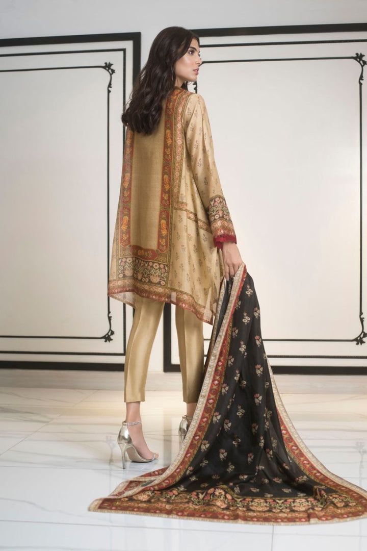 Shirt & Dupatta-Cotton Net