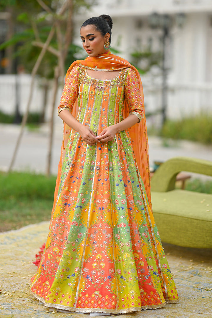 Peshwas & Dupatta-Raw Silk