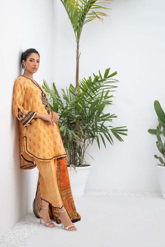 Kurta & Dupatta-Khaddi Silk
