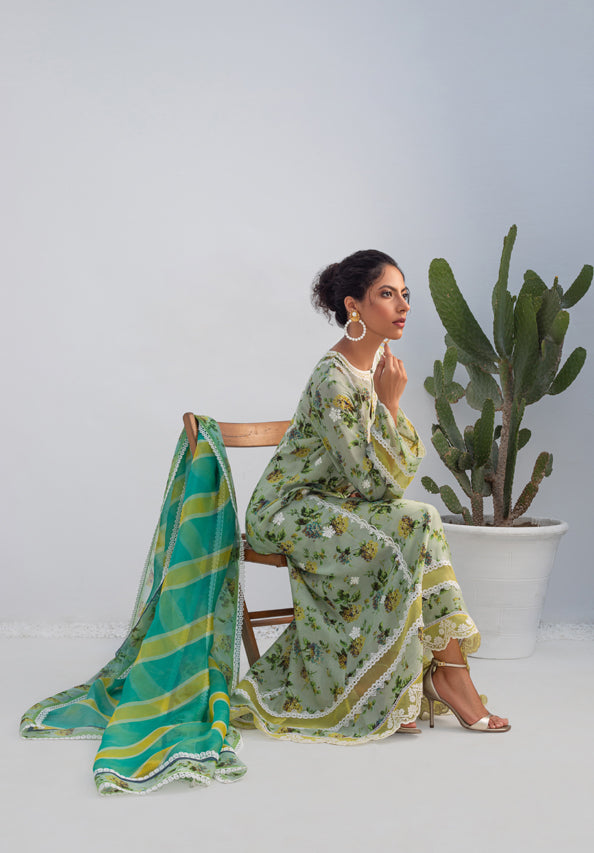Shirt & Dupatta-Khaddi Silk