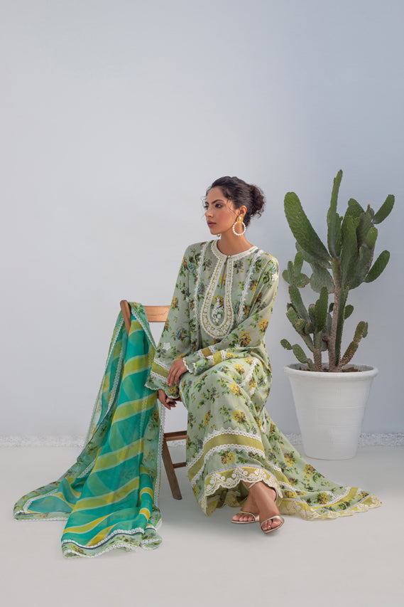Shirt & Dupatta-Khaddi Silk