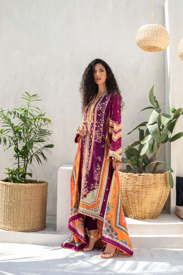 Shirt & Dupatta-Raw Silk