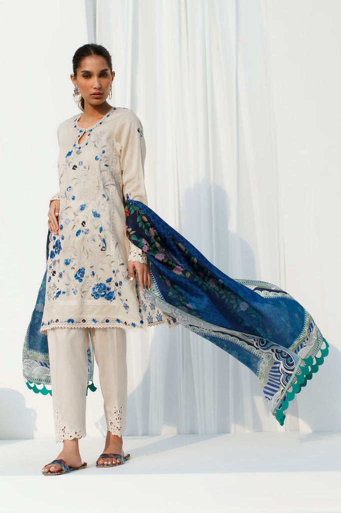 3 Piece Unstitched-Lawn