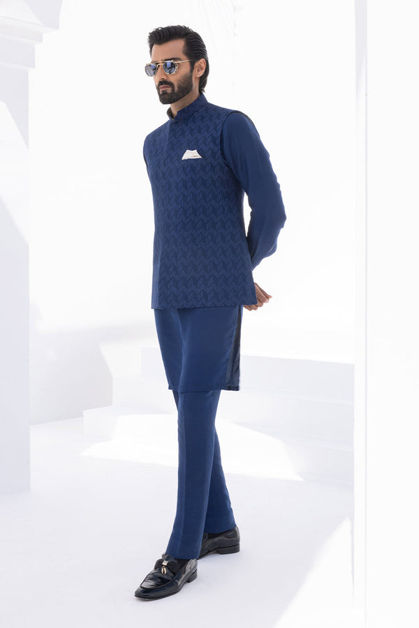 Waistcoat-Raw Silk