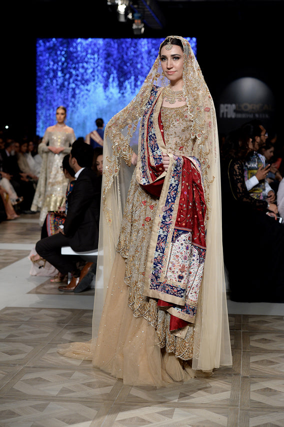 Full Set With Shawl-Indian Net