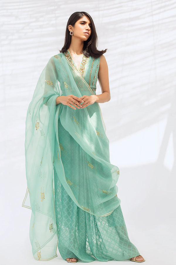 Dress & Dupatta-Cotton Net