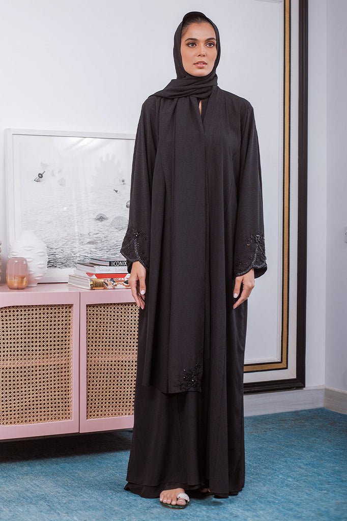 Abaya-Crushed Crepe