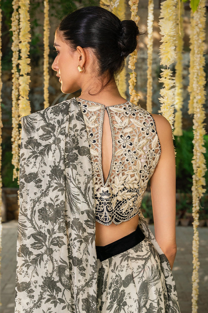 Choli & sari-Georgette