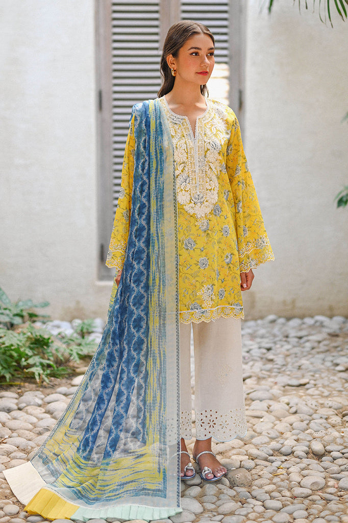 3 Piece Unstitched-Premium Lawn