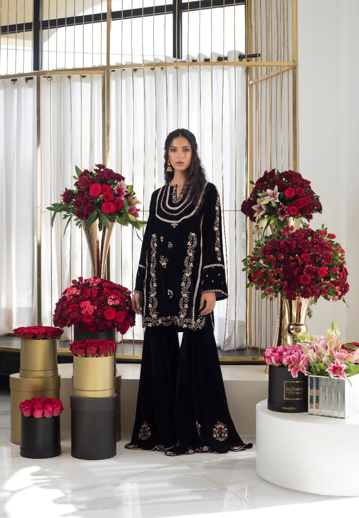 Kurta & Gharara-Velvet