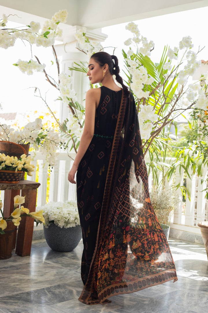 Draped Dress-Georgette