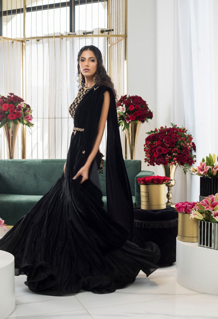 Choli & lehnga-Velvet