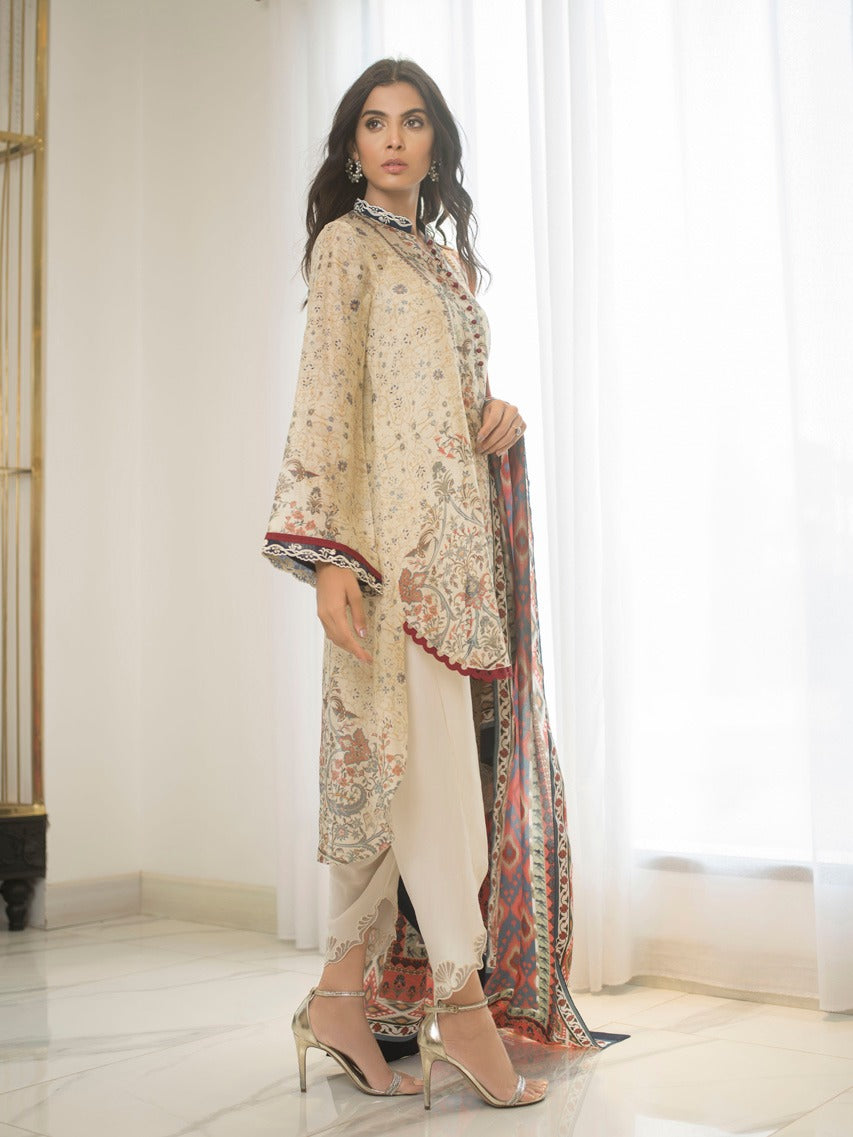 Shirt & Dupatta-Raw Silk