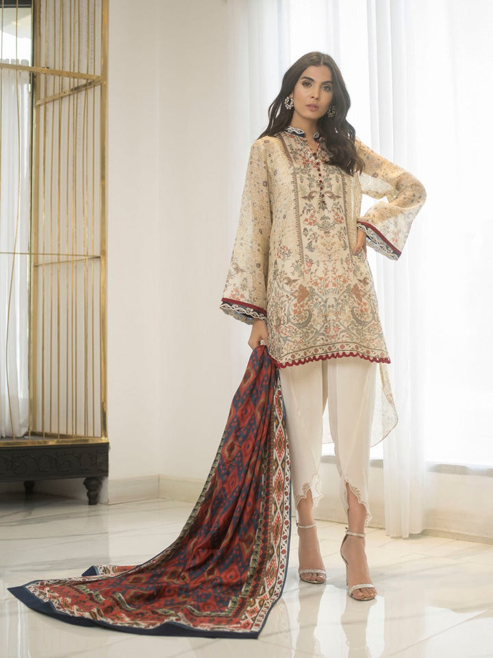 Shirt & Dupatta-Raw Silk