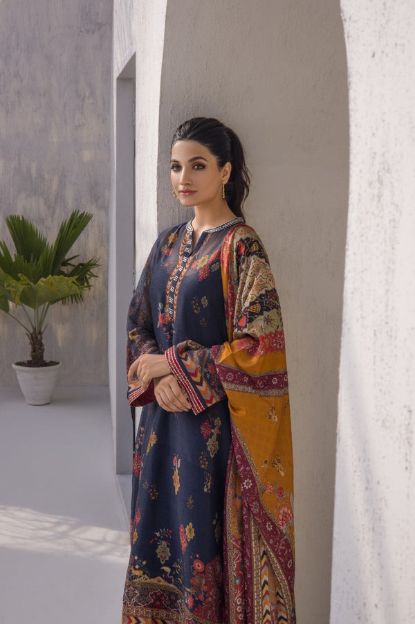 Shirt & Dupatta-Cotton Net