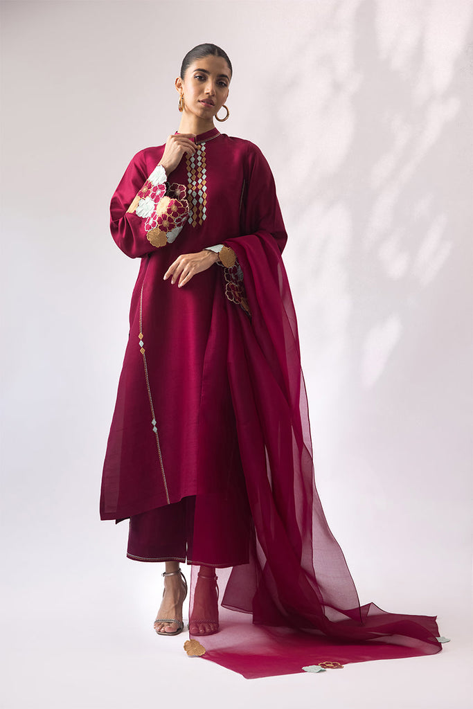 Kurta And Dupatta-Rawsilk